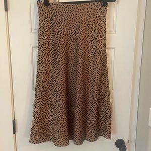 J. Crew dotted slip skirt
